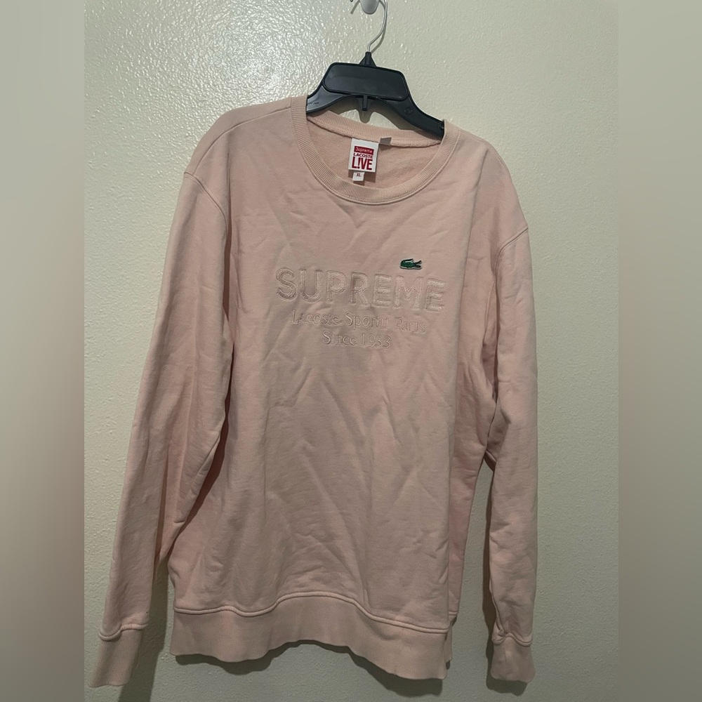 Lacoste Men's Light Pink Crewneck Sweater